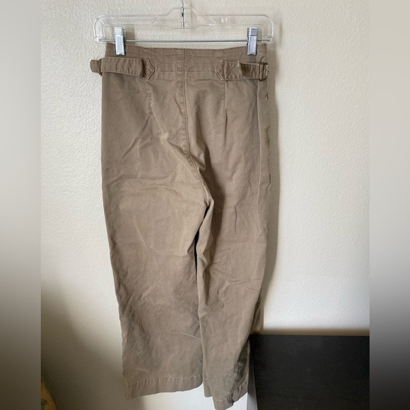 Mother Women’s Khaki Wide Leg Pants High Rise Button Fly Fit 26 Casual Pants - Picture 4 of 9